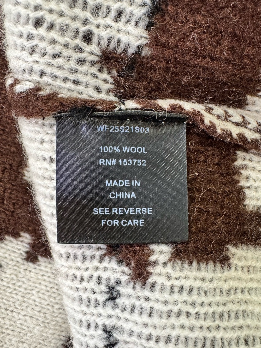 NEW Rowing Blazers Warm and Wonderful Oversized Wool Sheep Sweater Brown Large - Picture 8 of 9